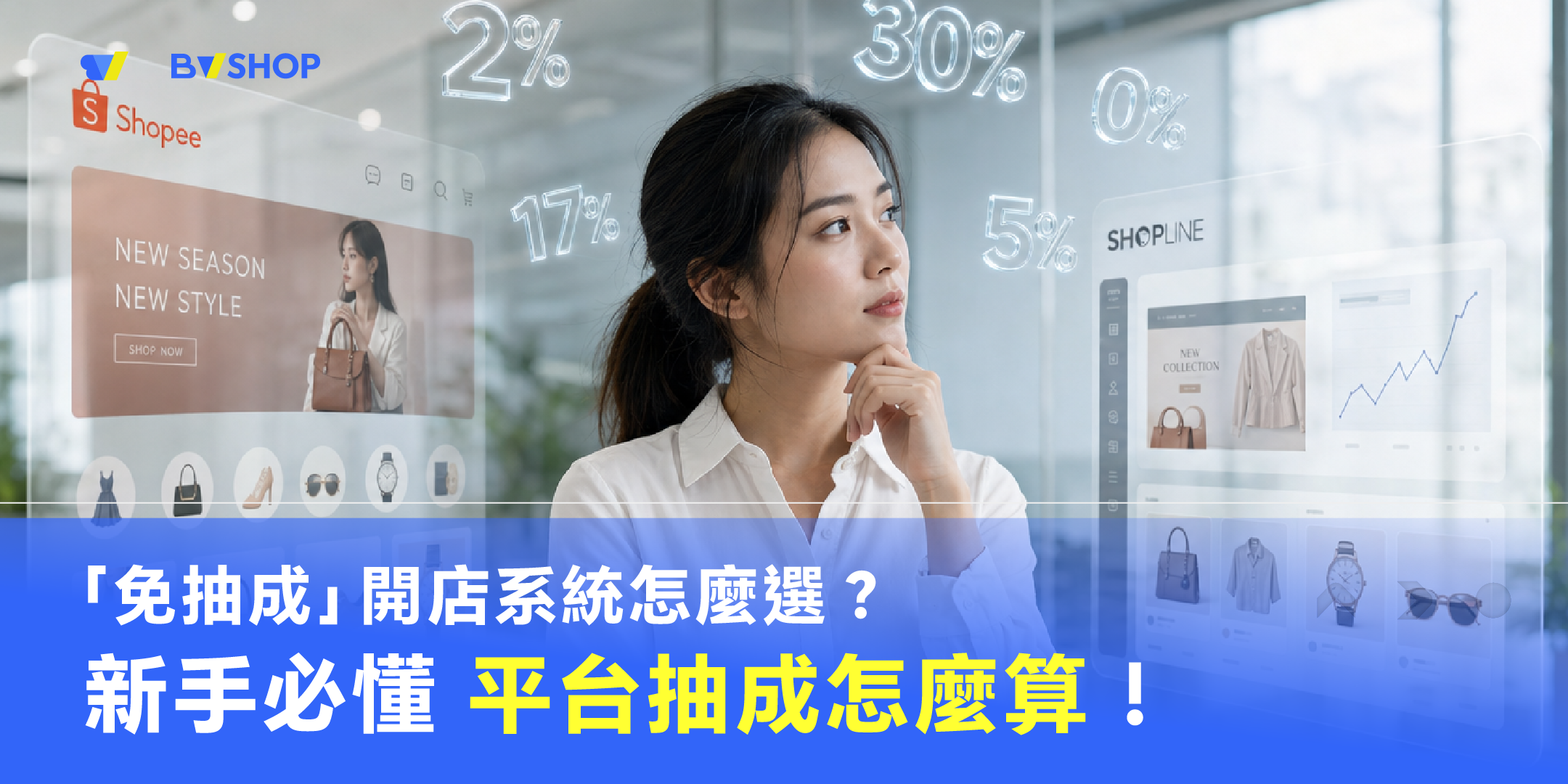 「免抽成」開店系統怎麼選？新手必懂平台抽成怎麼算！